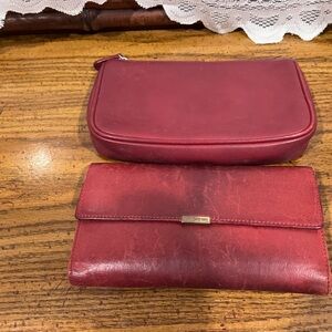 Vantage Coach wallet and pouch